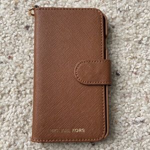 Michael Kors keychain wallet phone case combo